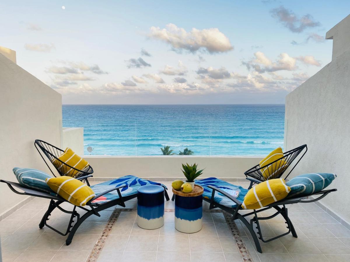 Ocean View Three Bedroom, Three Story Penthouse By The Beach Cancún Exterior foto